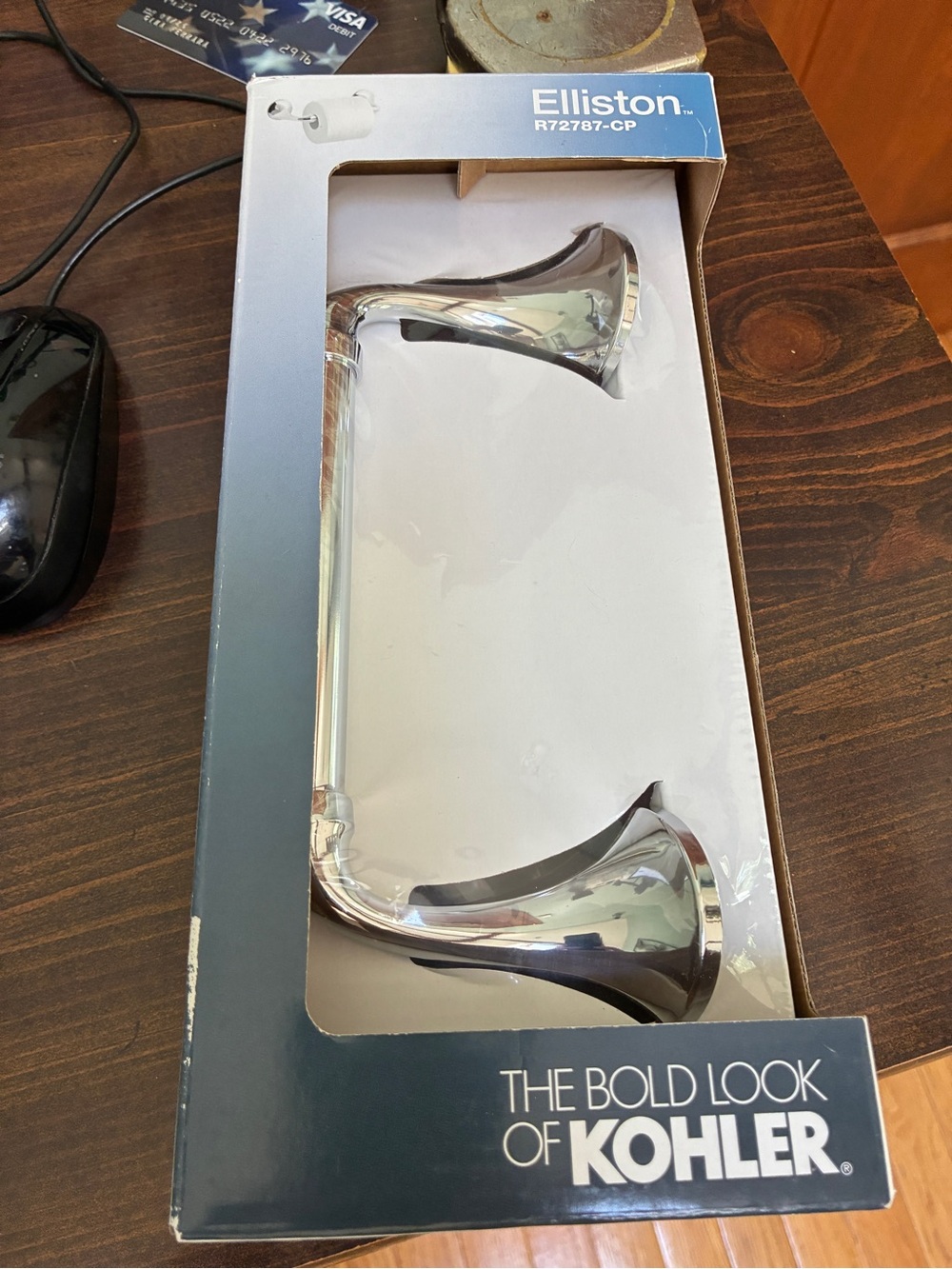 NEW KOHLER Elliston Polished Chrome Pivoting TP Holder
